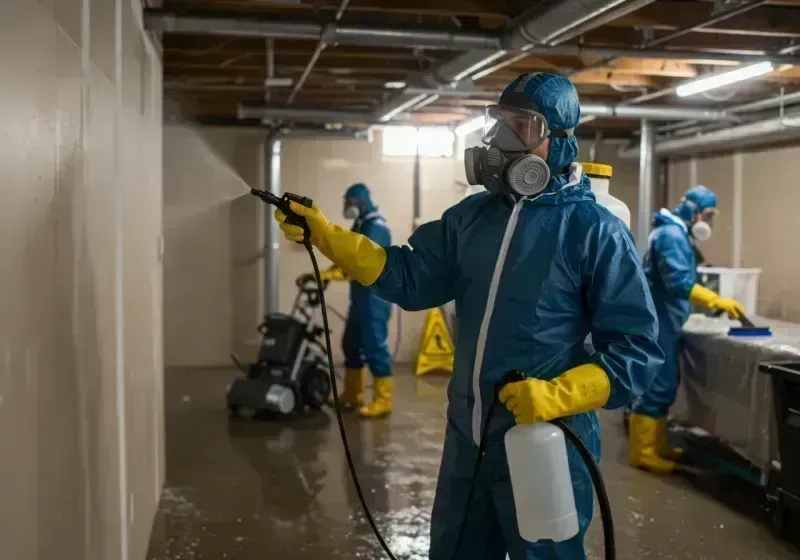 Basement Sanitization and Antimicrobial Treatment process in Grand Haven, MI